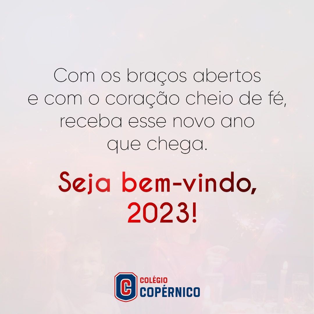 Colégio Copérnico deseja Feliz Ano Novo