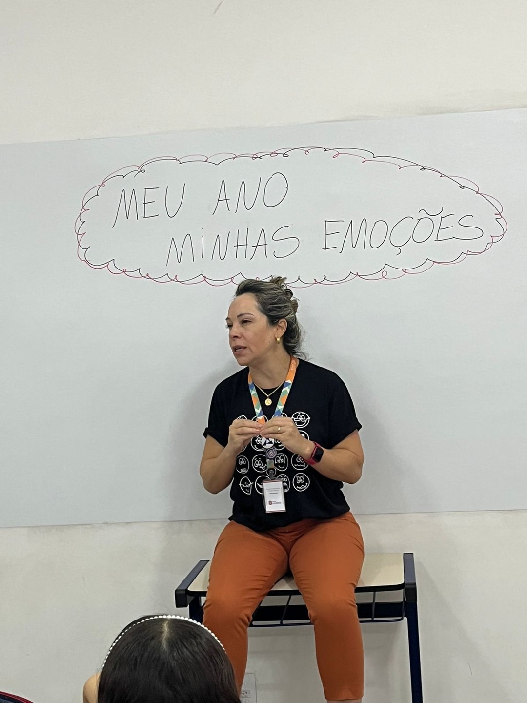 Alunos participam da atividade "Meu ano, minhas emoções"