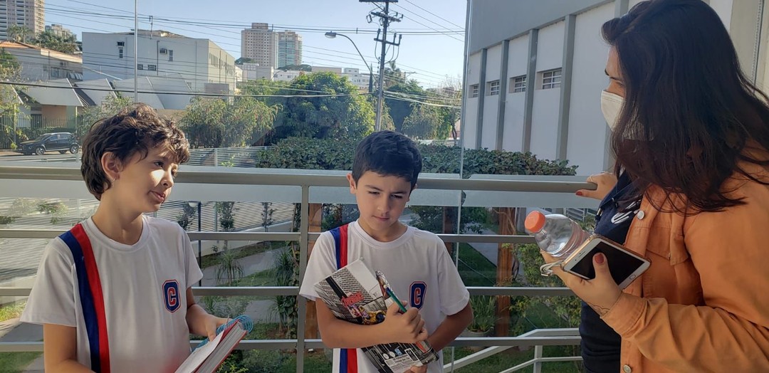 Entrevistando os funcionários do Copérnico