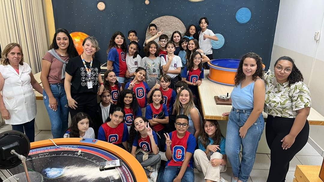 Alunos visitam Observatório Municipal de Franca
